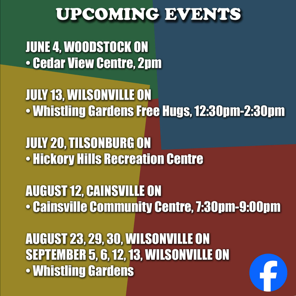 UPCOMING SHOWS